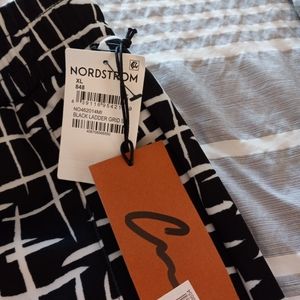 Black Ladder Grid Pants